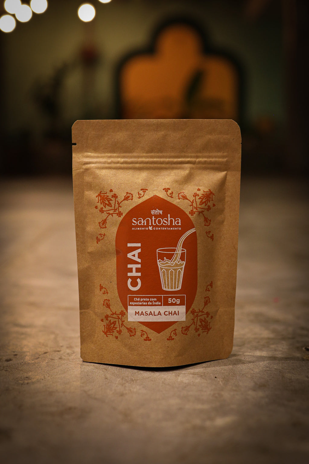 Kit CHAI TIME por BENS + Santosha: Camiseta Oversized + Poster + Adesivos + Masala Chai