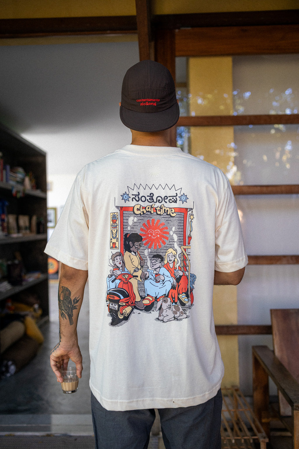 Camiseta Oversized "Chai Time" – Bens + Santosha