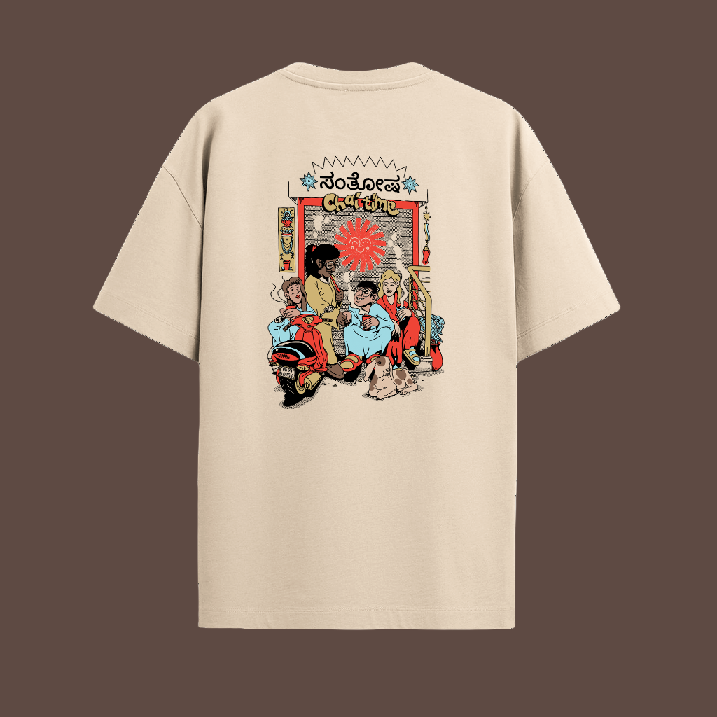 Camiseta Oversized "Chai Time" – Bens + Santosha